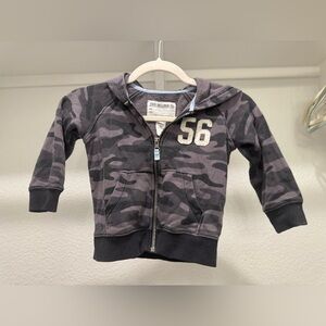 Carter's Black and Gray Camouflage Hoodie - 3T